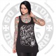 Dragstrip Clothing The Devil Made Me Do It Girls Long vest top Black or White